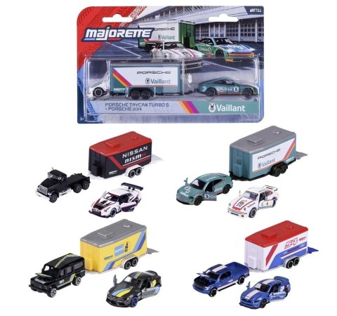 Majorette Racing Deluxe przyczepy mix