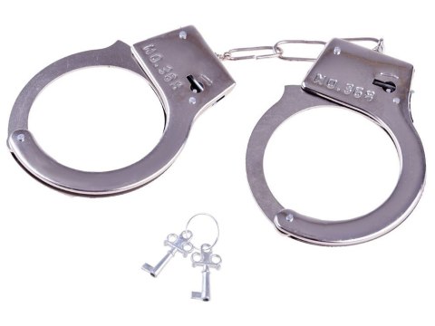 Metalowe KAJDANKI zabawa w policję kluczyk ZA3368