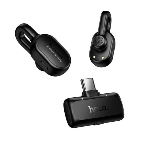 Mikrofon krawatowy bezprzewodowy USB-C Hoco L27 czarny