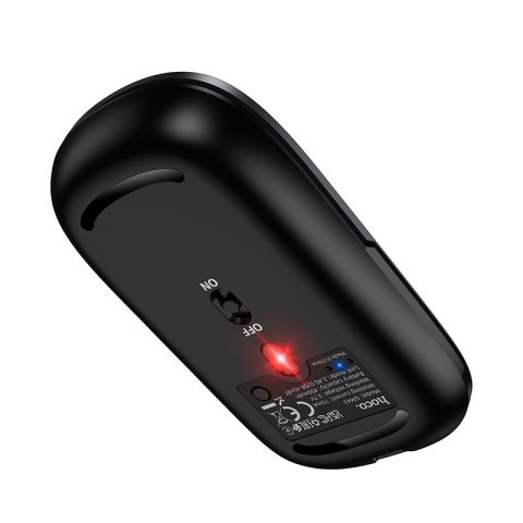 Myszka bezprzewodowa dual-mode (Bluetooth, 2.4G) 1600 dpi Hoco GM43 szara
