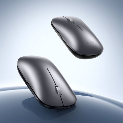 Myszka bezprzewodowa dual-mode (Bluetooth, 2.4G) 1600 dpi Hoco GM43 szara
