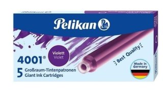 Naboje atramentowe długie fioletowe 5szt