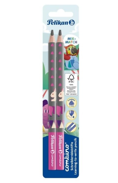 Ołówek Combino pink 2szt