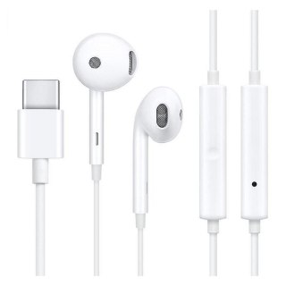 Oryginalne Słuchawki przewodowe doszune USB C Oppo MH147 bulk białe