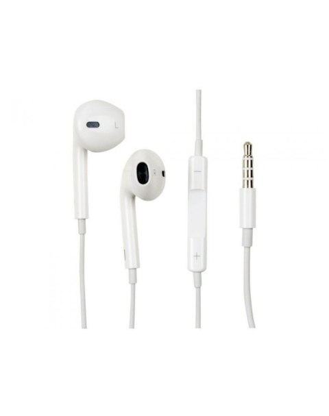 Oryginalne Słuchawki przewodowe douszne Apple A1472 EarPods MNHF2ZM/A 3,5mm blister białe