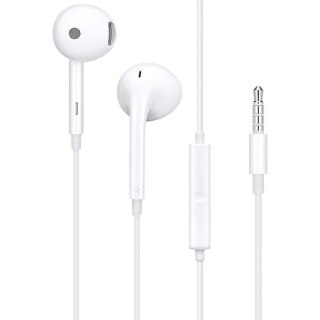 Oryginalne Słuchawki przewodowe douszne Jack 3,5 mm Oppo MH156 bulk białe