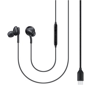 Oryginalne Słuchawki przewodowe douszne USB C Samsung AKG IC-100BBEGEU blister czarne