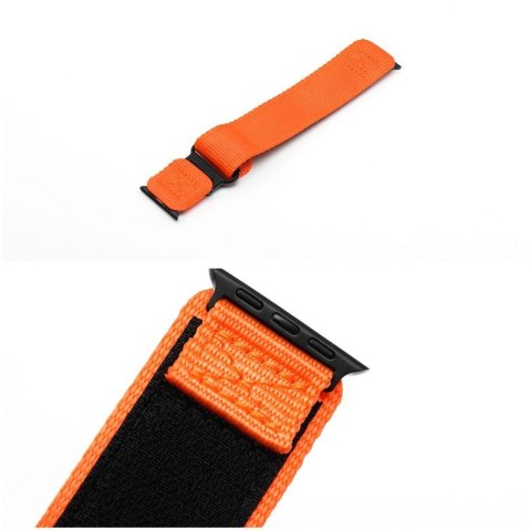 Pasek do Apple Watch Forcell F-Design FA05 rzep nylon 38 / 40 / 41 mm pomarańczowy