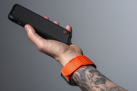 Pasek do Apple Watch Forcell F-Design FA05 rzep nylon 42 / 44 / 45 / 49 mm pomarańczowy