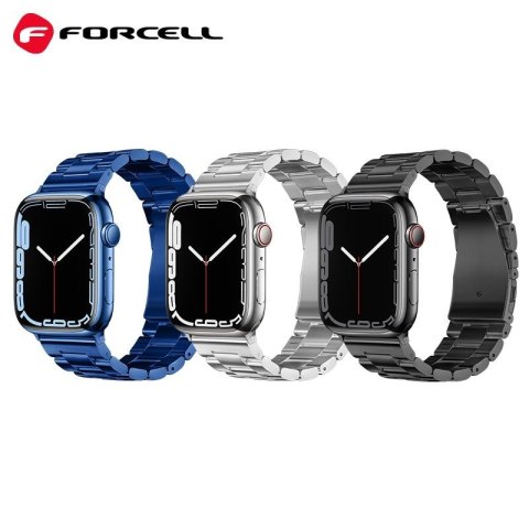 Pasek do Apple Watch Forcell F-Design FA10 zatrzask stal 38 / 40 / 41 mm srebrny
