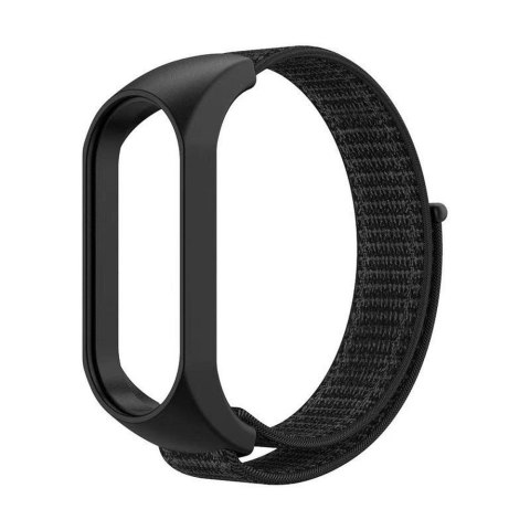 Pasek nylonowy do XIAOMI Mi Band 5 / 6 / 7 czarny (05)