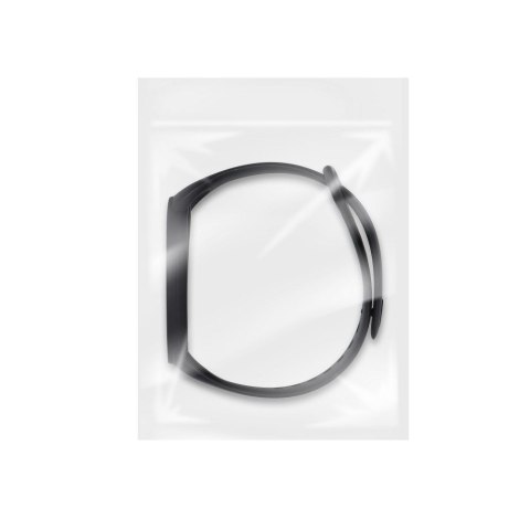 Pasek silikonowy do XIAOMI Mi Band 5 / 6 / 7 czarny (01)
