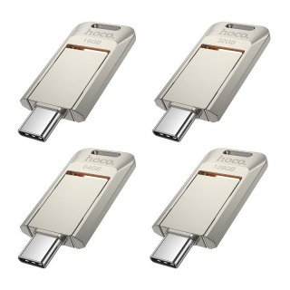 Pendrive 128GB USB 3.0 (USB C) Hoco UD17 nikiel