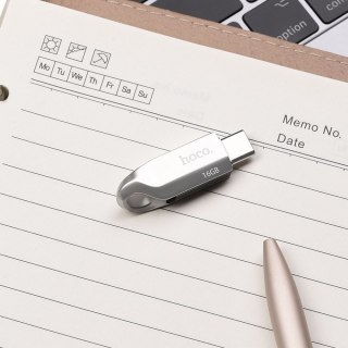 Pendrive 16GB USB 3.0 (USB A + USB C) Hoco UD8 nikiel