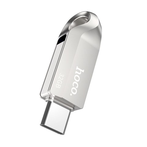 Pendrive 32GB USB 3.0 (USB A + USB C) Hoco UD8 nikiel