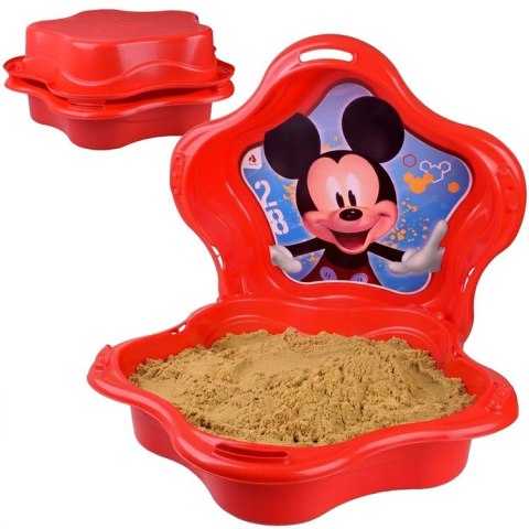 Piaskownica zamykana plastikowa MUSZELKA 2w1 basenik Myszka Mickey SP0884