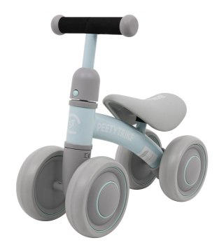 Pierwszy Rowerek biegowy PettyTrike dla dzieci Niebieski 4-kołowy Jeździk SporTrike