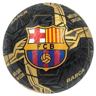 Piłka FC Barcelona Ball Lightning Black/Gold roz.5