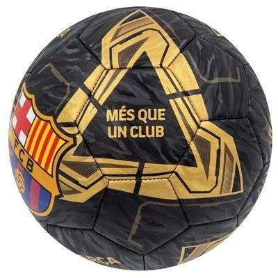 Piłka FC Barcelona Ball Lightning Black/Gold roz.5