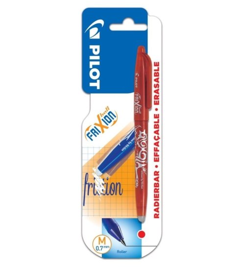 Pióro kulk. FriXion czerwony 0.7 + wkłady PILOT