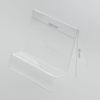 Podstawka Pionowa Plexi / Stojak na telefon / tablet z Zakładką na Cenę (Navi/Tablet)