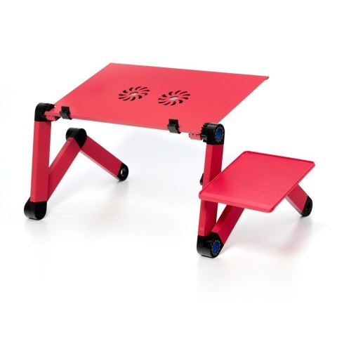 Podstawka pod laptop uniwersalna regulowana + chłodzenie YL-803 czerwona