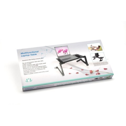Podstawka pod laptop uniwersalna regulowana + chłodzenie YL-803 czerwona