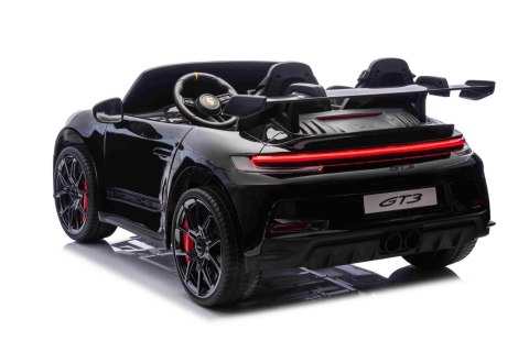 Pojazd Porsche 911 GT3 Czarny, wyścigowy samochód dla dzieci
