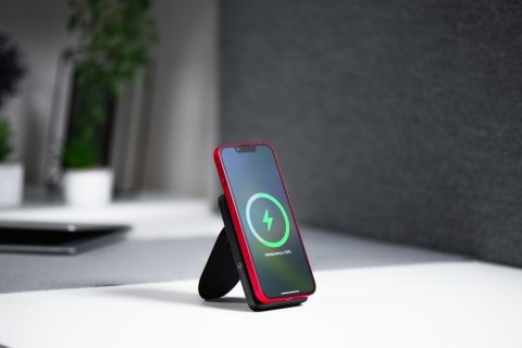 Powerbank zgodny z MagSafe Forcell F-Energy MagStand F10K2 QC3.0 PD 5A 20W 10000 mAh czarny