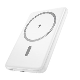 Powerbank zgodny z MagSafe Hoco 5000 mAh QC PD 2A 20W ultra-cienki J140A biały