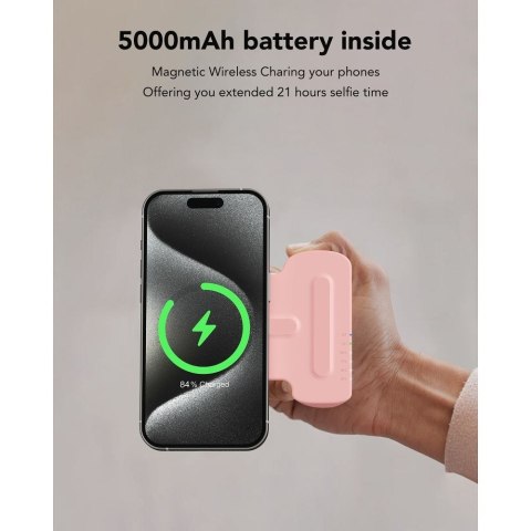 Powerbank zgodny z Magsafe Veger (W0569) PD QC3.0 20W 5000 mAh czarny