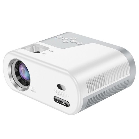 Projektor HD Ready Hoco z systemem Android Wi-Fi Bluetooth 720P DT2 biały