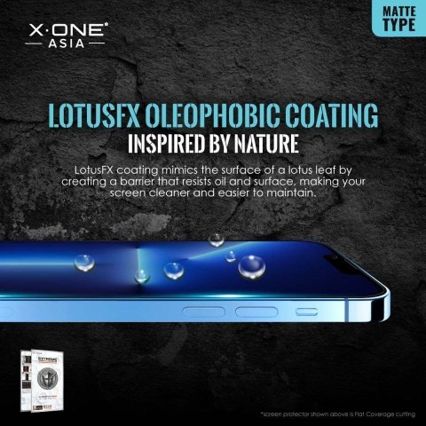 Protektor do iPhone 13 PRO MAX / 14 PLUS LCD X-One Extreme Shock Eliminator 4th gen. Matowe