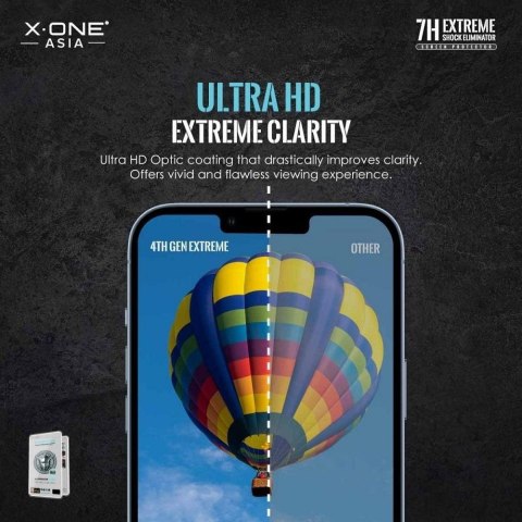 Protektor do iPhone 13 PRO MAX / 14 PLUS LCD X-One Extreme Shock Eliminator 4th gen.