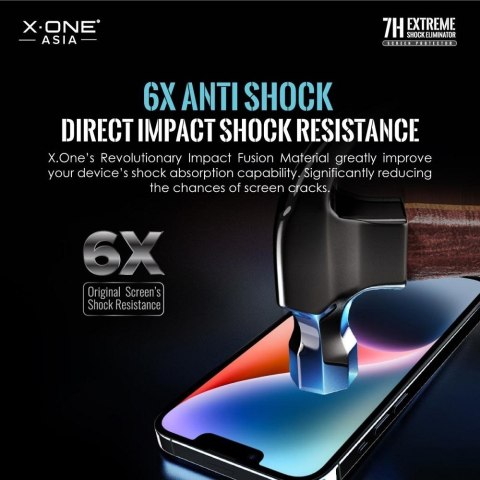 Protektor do iPhone 14 PRO / 15 LCD X-One Extreme Shock Eliminator 4th gen.