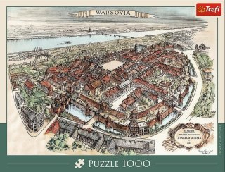 Puzzle 1000 Warszawa Stare Miasto 1951 TREFL