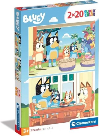 Puzzle 2x20 Super Kolor Bluey