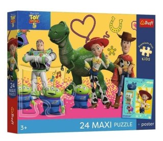 Puzzle 24 Maxi Toy Story 5 + plakat TREFL