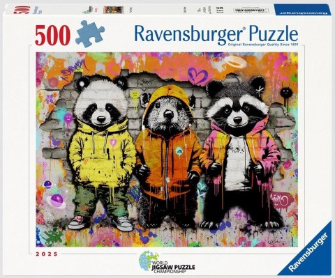 Puzzle 2D 500 Futrzani przyjaciele