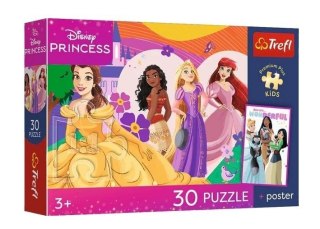 Puzzle 30 Disney Księżniczki + plakat TREFL