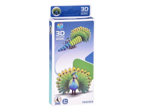 Puzzle 3D kartonowy model kolorowy PAW zrób to sam DIY 18ele ZA5718