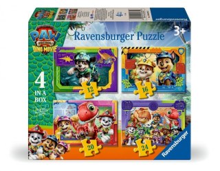 Puzzle dla dzieci 2D 4w1: Psi Patrol Dino Movie