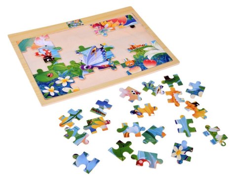 Puzzle drewniane RUSAŁKA i OWADY układanka 40 ele ZA6570