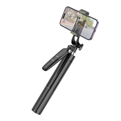 Selfie stick Hoco tripod z pilotem bezprzewodowym K19 czarny