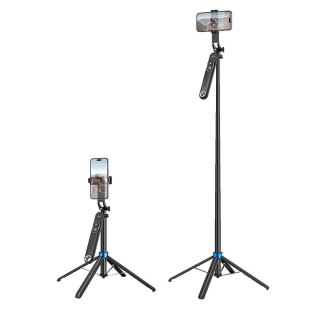 Selfie stick Hoco tripod z pilotem bezprzewodowym K22 czarny