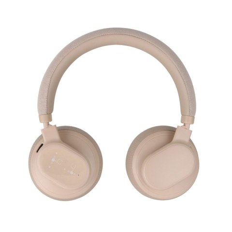 Słuchawki bezprzewodowe nauszne Forcell F-Audio Touch Beat ANC beżowe