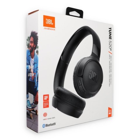 Słuchawki bezprzewodowe nauszne JBL Tune 520BT białe