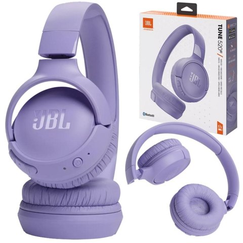 Słuchawki bezprzewodowe nauszne JBL Tune 520BT fioletowe