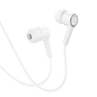 Słuchawki przewodowe douszne Jack 3,5 mm Hoco M104 białe