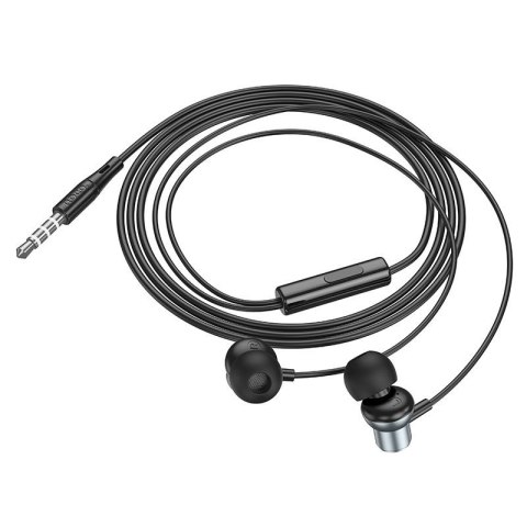 Słuchawki przewodowe douszne Jack 3,5 mm Hoco M110 szare